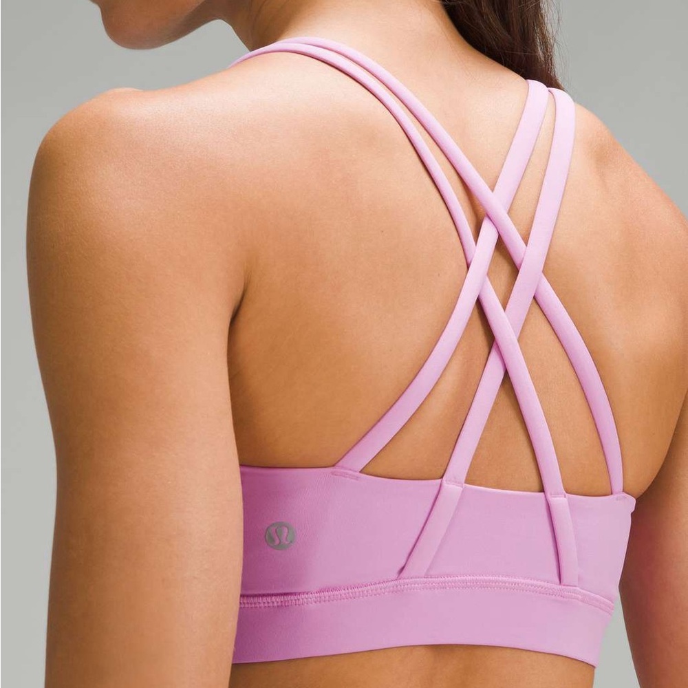 lululemon athletica Women's Light Pink Crossback Sports Bra